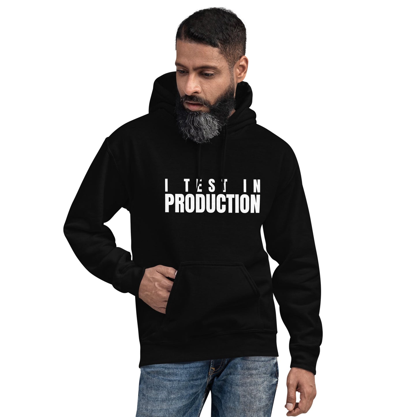 Image of the I Test in Production Hoodie (unisex).