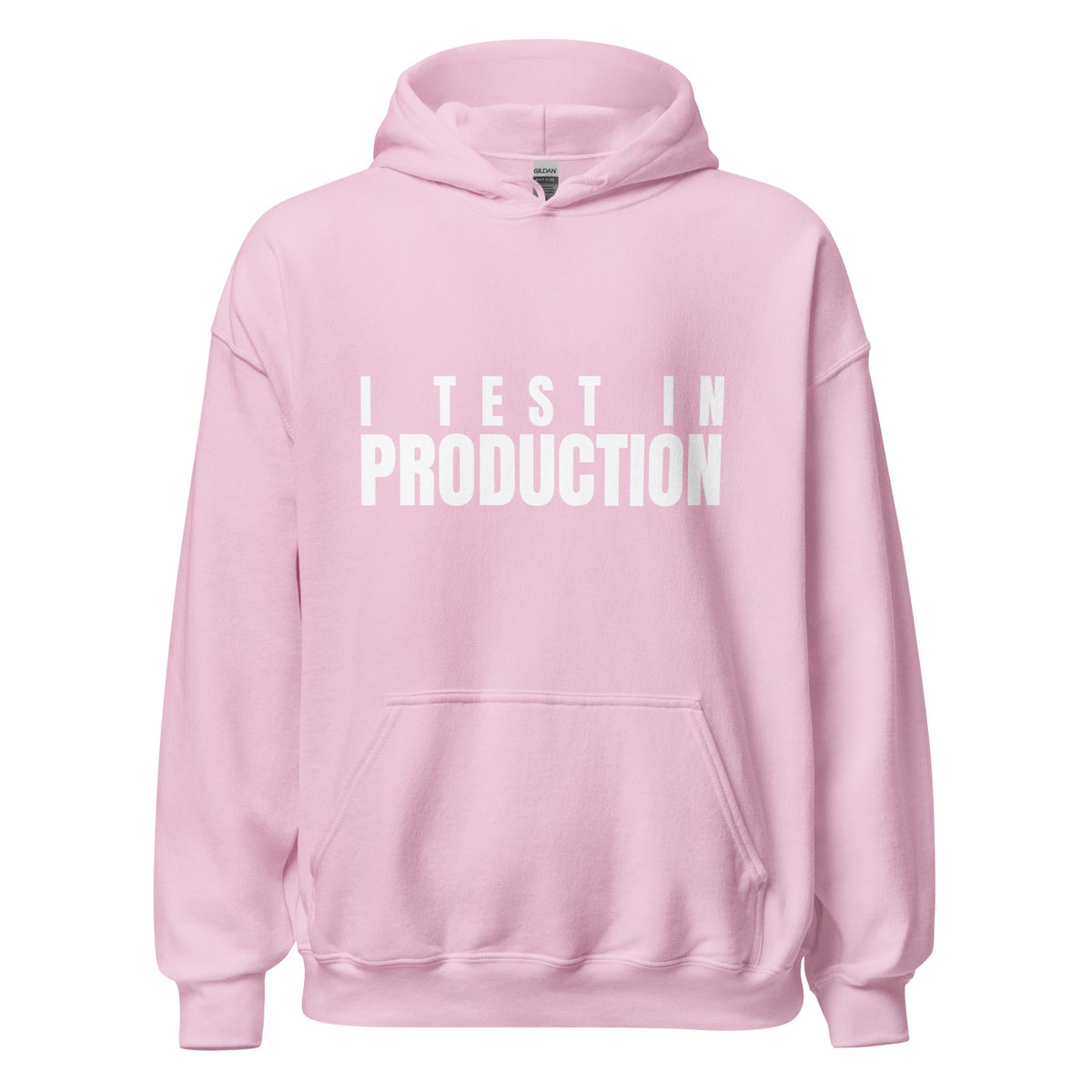 Image of the I Test in Production Hoodie (unisex) Light Pink / M.