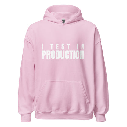 Image of the I Test in Production Hoodie (unisex) Light Pink / M.