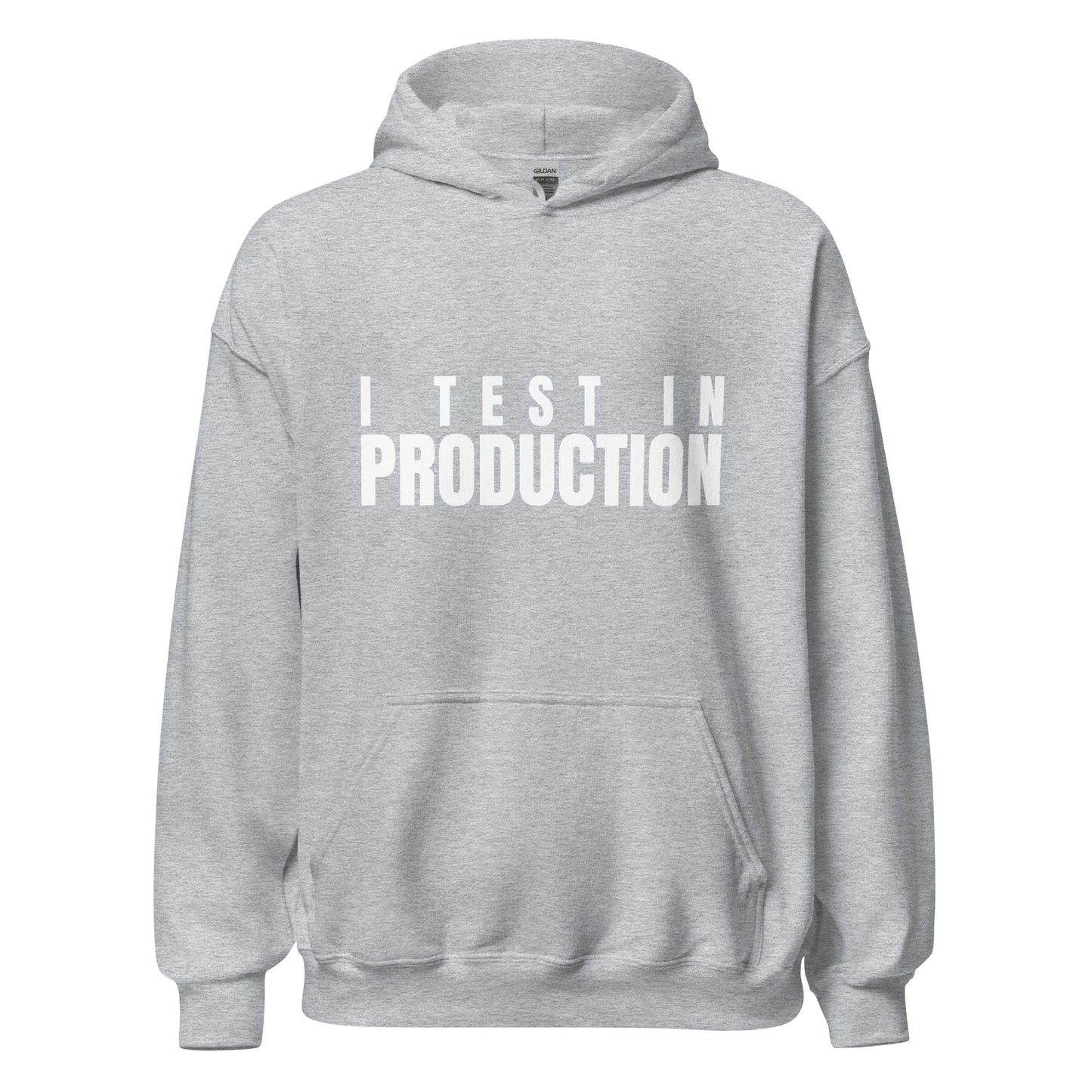 Image of the I Test in Production Hoodie (unisex) Sport Grey / M.