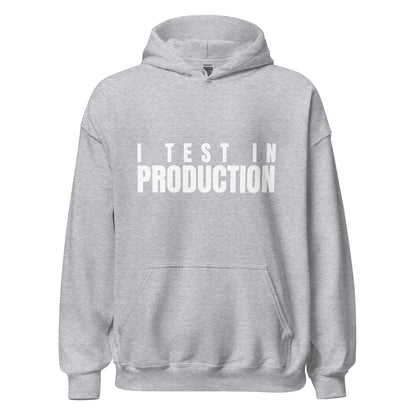 Image of the I Test in Production Hoodie (unisex) Sport Grey / M.