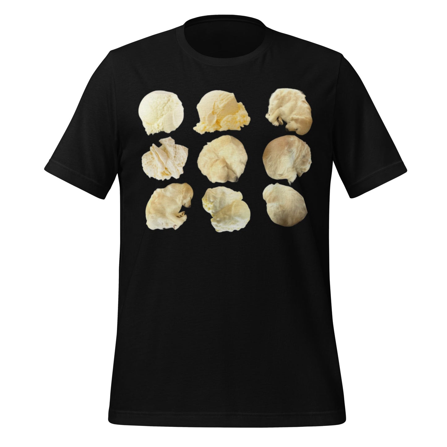 Image of the Ice Cream or Dog T-Shirt (unisex) Black / M.