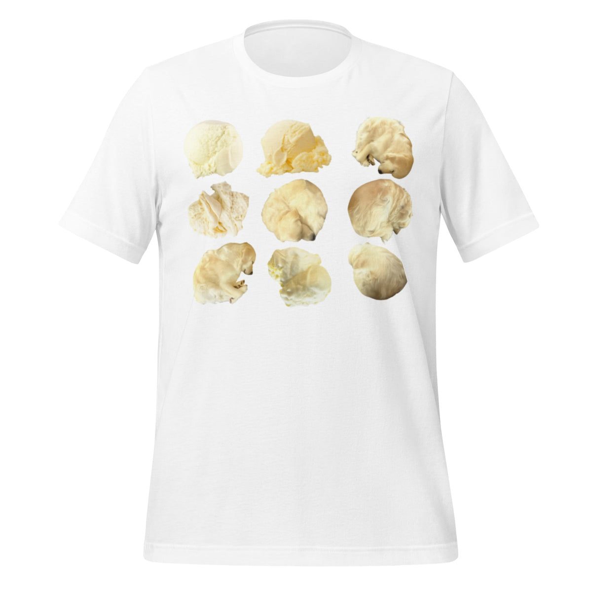 Image of the Ice Cream or Dog T-Shirt (unisex) White / M.