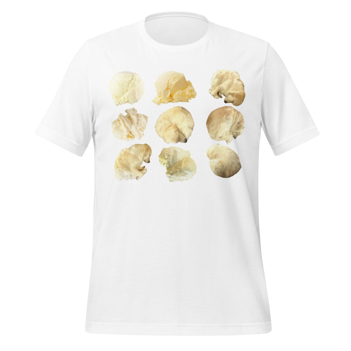 Image of the Ice Cream or Dog T-Shirt (unisex) White / M.