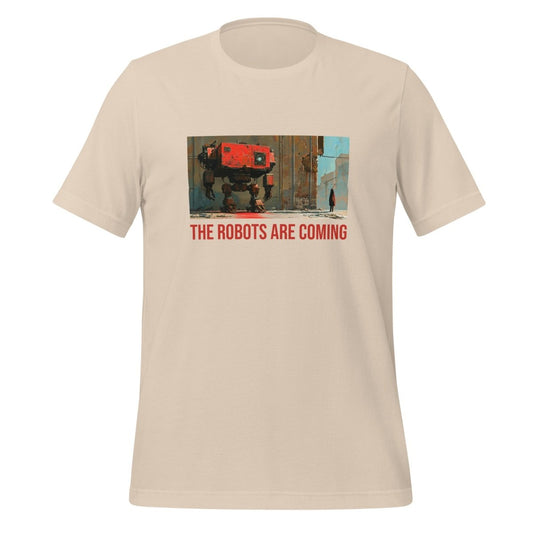 Illustrated The Robots Are Coming T-Shirt (unisex) - AI Store