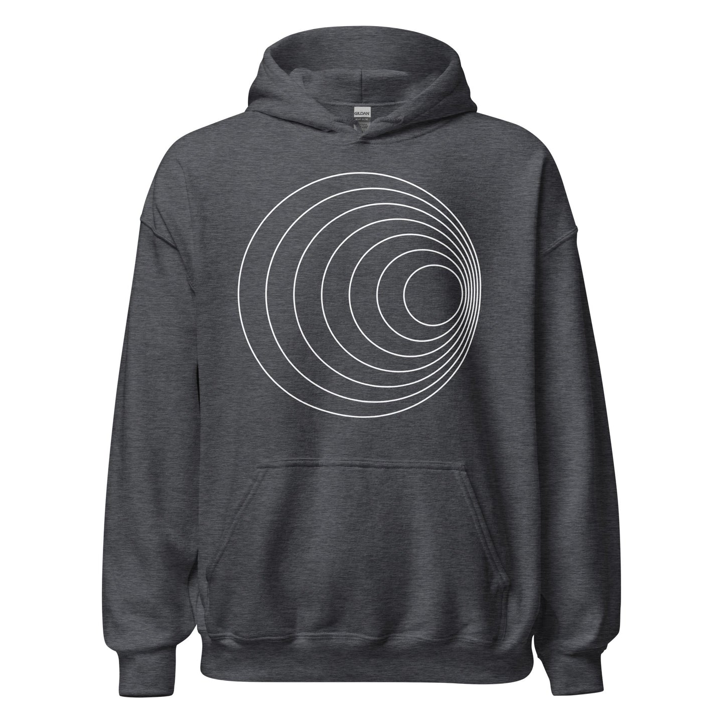 Image of the Ilya Circles Hoodie (unisex) Dark Heather / M.
