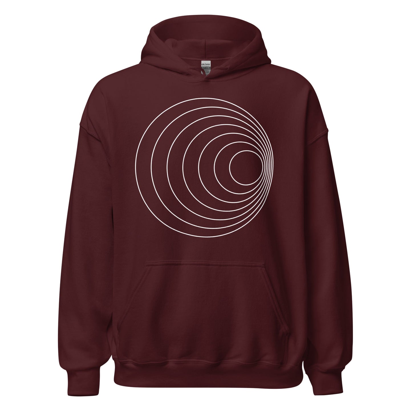 Image of the Ilya Circles Hoodie (unisex) Maroon / M.