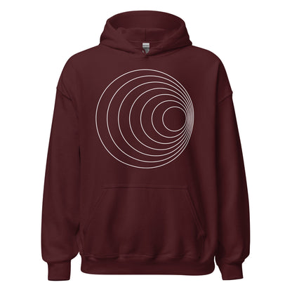 Image of the Ilya Circles Hoodie (unisex) Maroon / M.