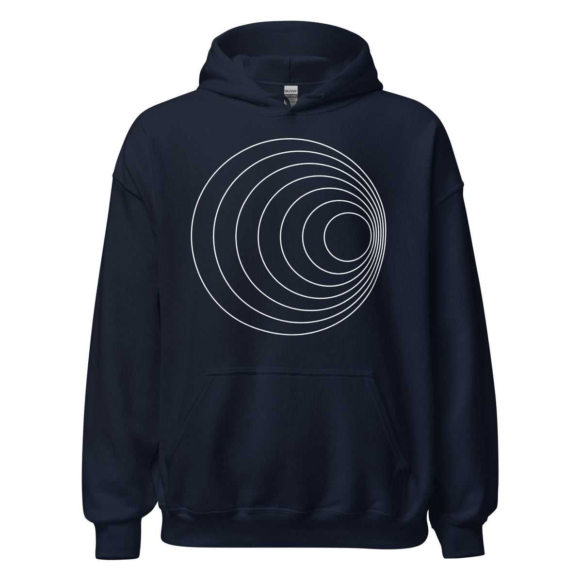 Image of the Ilya Circles Hoodie (unisex) Navy / M.