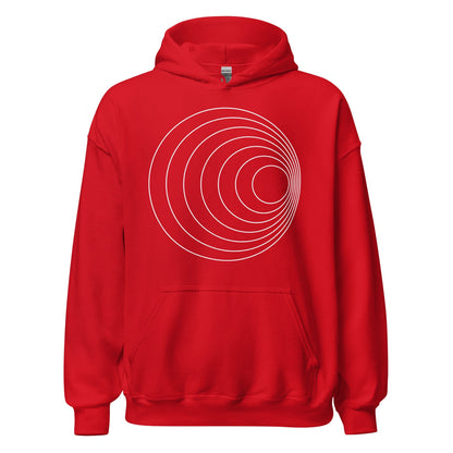 Image of the Ilya Circles Hoodie (unisex) Red / M.