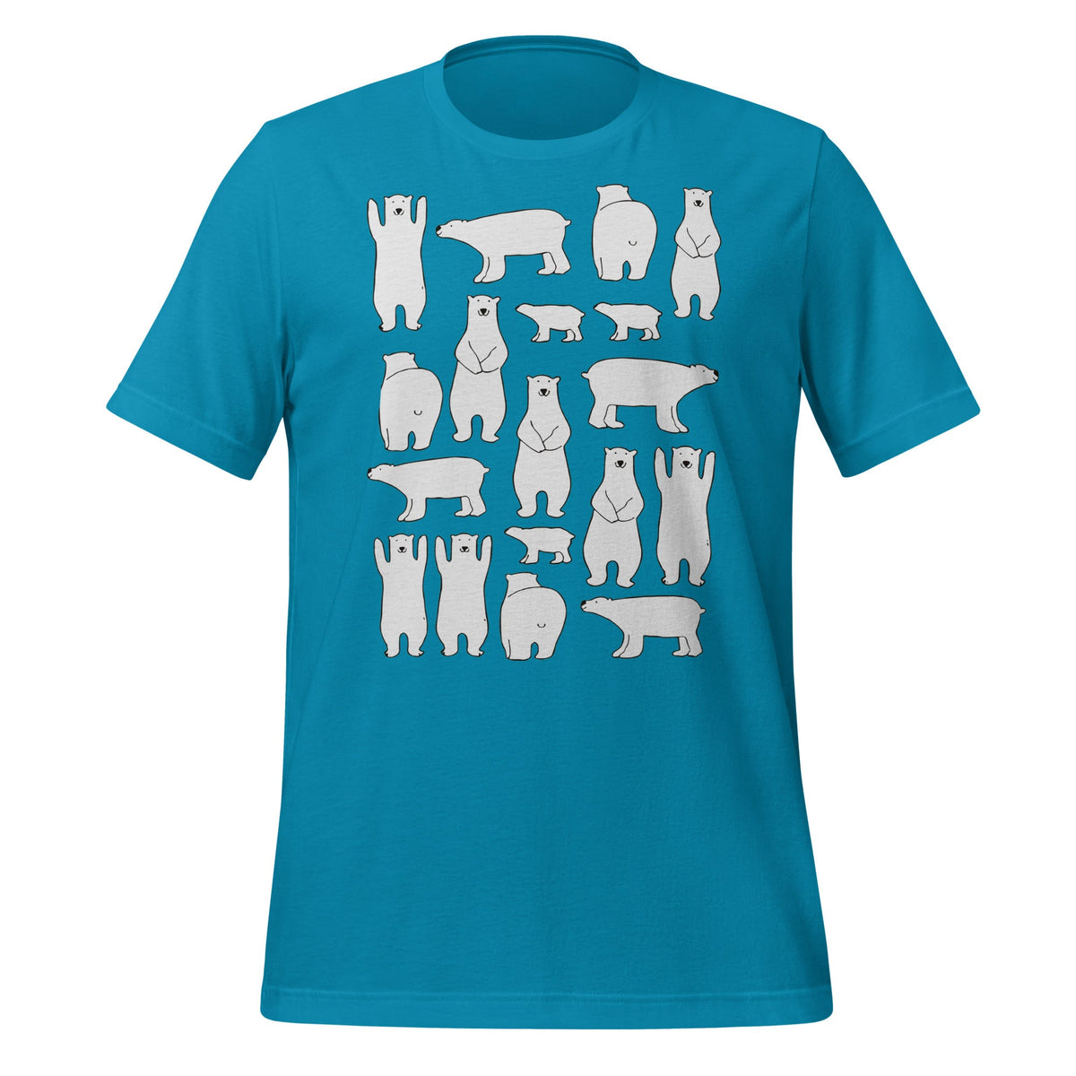 Image of the Ilya Polar Bears T-Shirt (unisex) Aqua / M.
