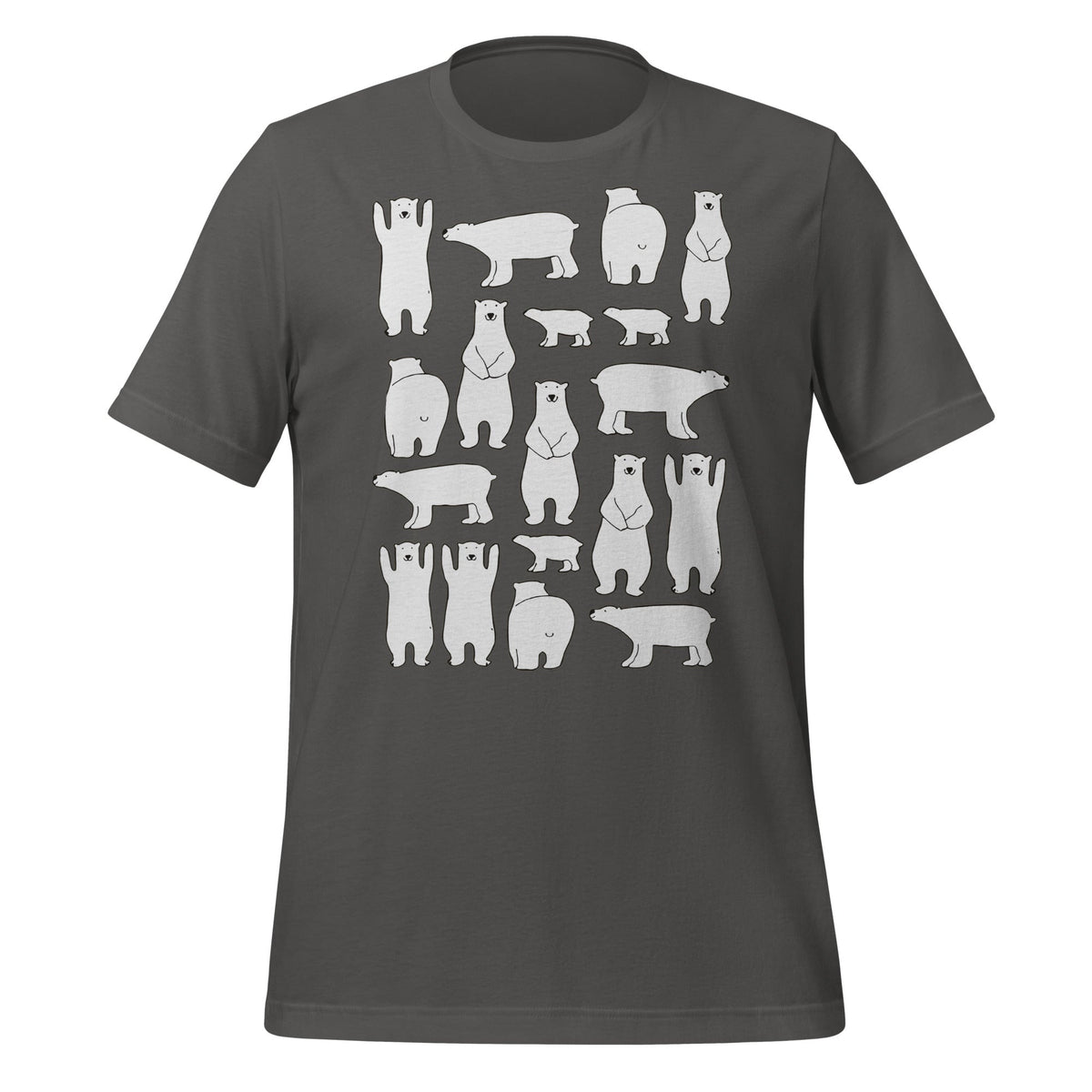 Image of the Ilya Polar Bears T-Shirt (unisex) Asphalt / M.
