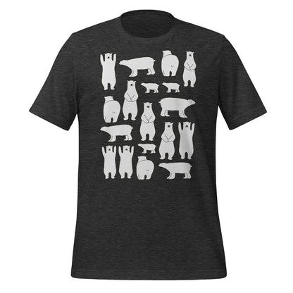 Image of the Ilya Polar Bears T-Shirt (unisex) Dark Grey Heather / M.