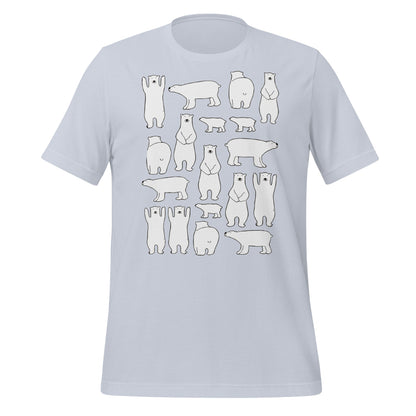 Image of the Ilya Polar Bears T-Shirt (unisex) Light Blue / M.