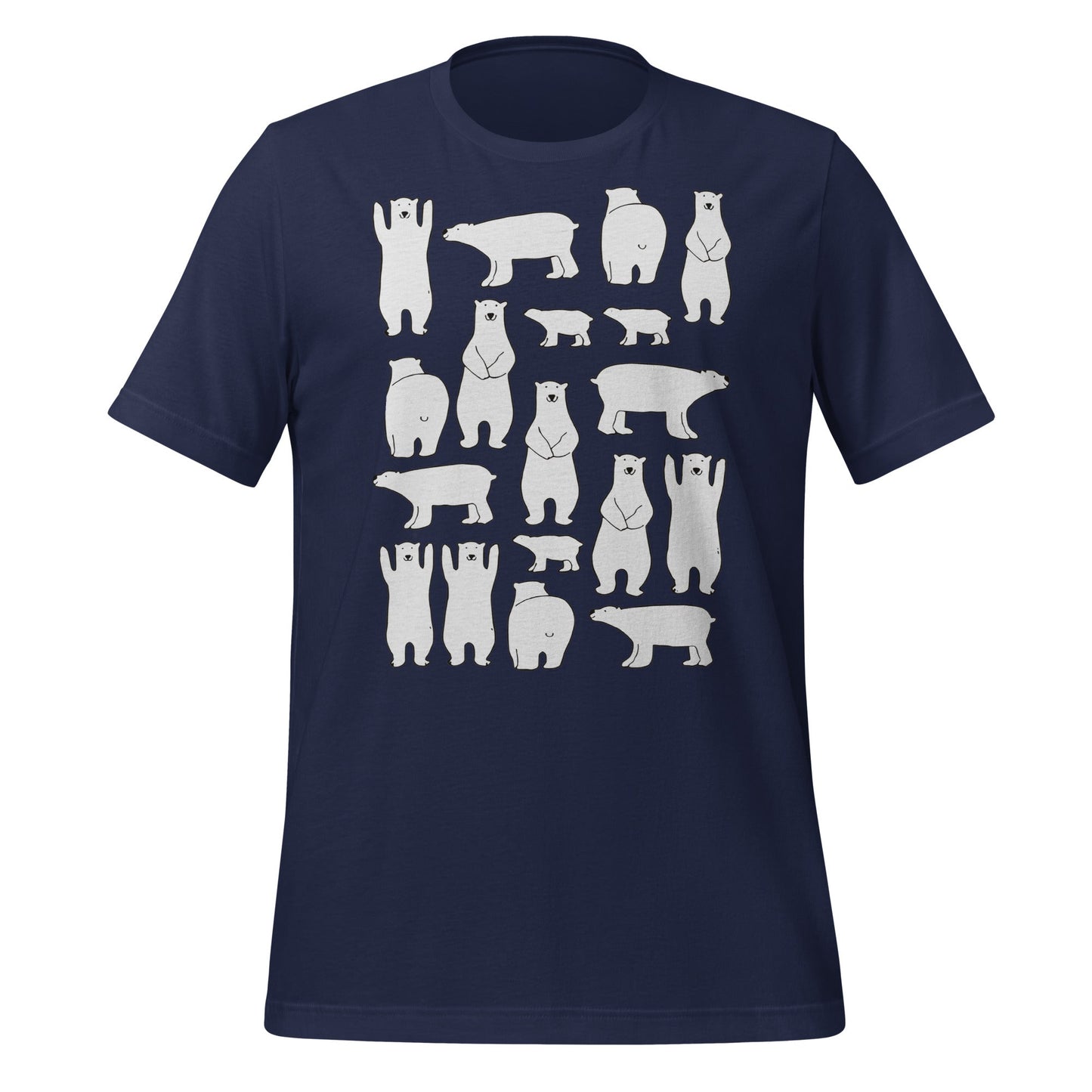Image of the Ilya Polar Bears T-Shirt (unisex) Navy / M.