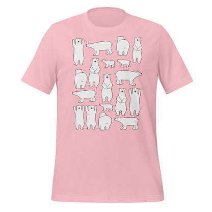 Image of the Ilya Polar Bears T-Shirt (unisex) Pink / M.