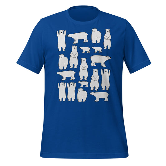 Image of the Ilya Polar Bears T-Shirt (unisex) True Royal / M.