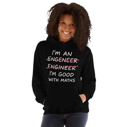 Image of the I’m Good with Maths Hoodie (unisex).