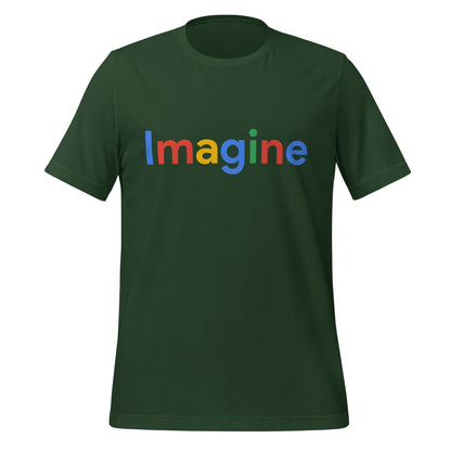 Product mockup photo of the Imagine Search Logo T Shirt (unisex) Forest / M.