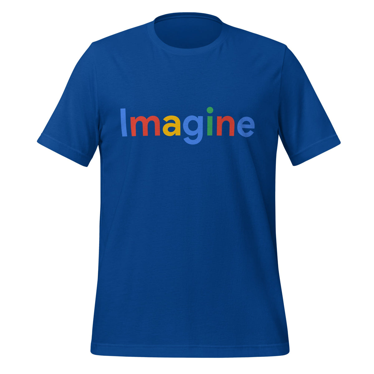 Product mockup photo of the Imagine Search Logo T Shirt (unisex) True Royal / M.