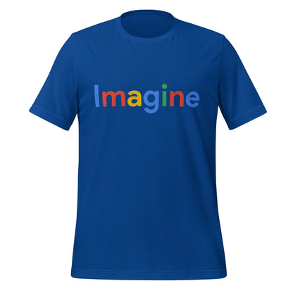 Product mockup photo of the Imagine Search Logo T Shirt (unisex) True Royal / M.