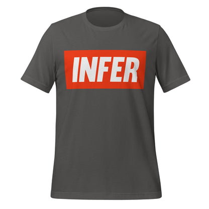 Product mockup photo of the INFER T Shirt (unisex) Asphalt / M.