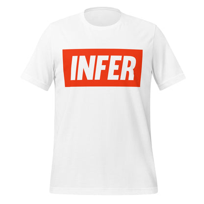 Product mockup photo of the INFER T Shirt (unisex) White / M.