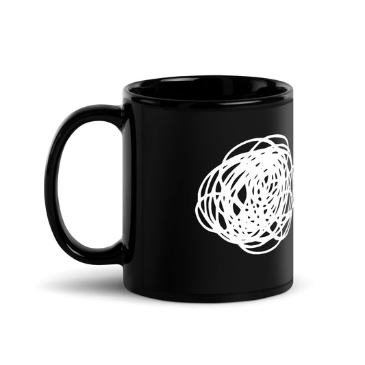 Image of the Interpretability Black Glossy Mug.