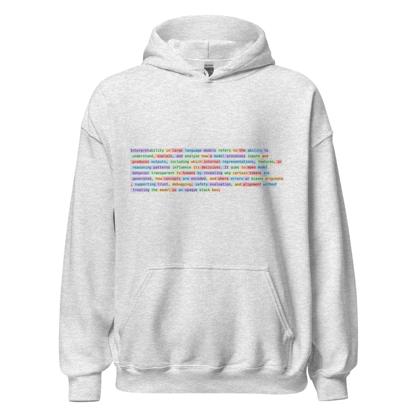 Image of the Interpretability Hoodie (unisex) Ash / M.