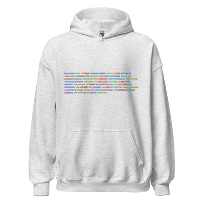 Image of the Interpretability Hoodie (unisex) Ash / M.
