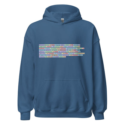 Image of the Interpretability Hoodie (unisex) Indigo Blue / S.