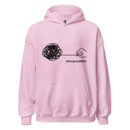 Image of the Interpretability Hoodie (unisex) Light Pink / M.