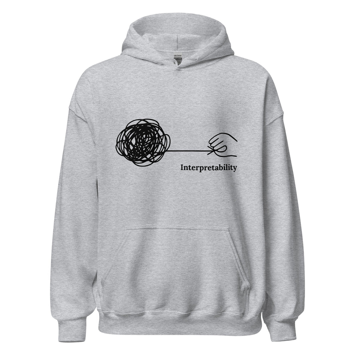 Image of the Interpretability Hoodie (unisex) Sport Grey / M.