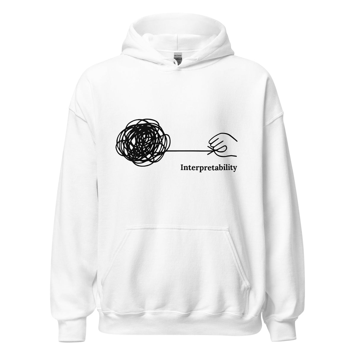 Image of the Interpretability Hoodie (unisex) White / M.