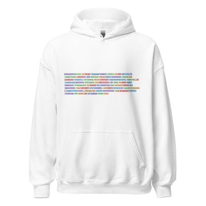 Image of the Interpretability Hoodie (unisex) White / M.