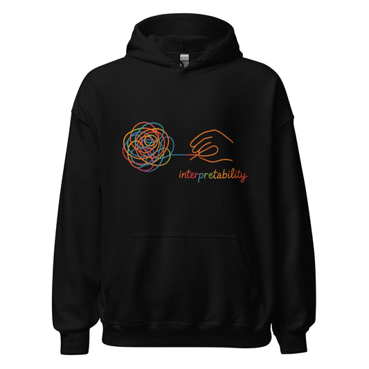 Image of the Interpretability in Color Hoodie (unisex) Black / S.