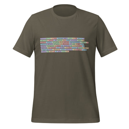 Image of the Tokenized Definition of Interpretability T-Shirt (unisex) Army / M.