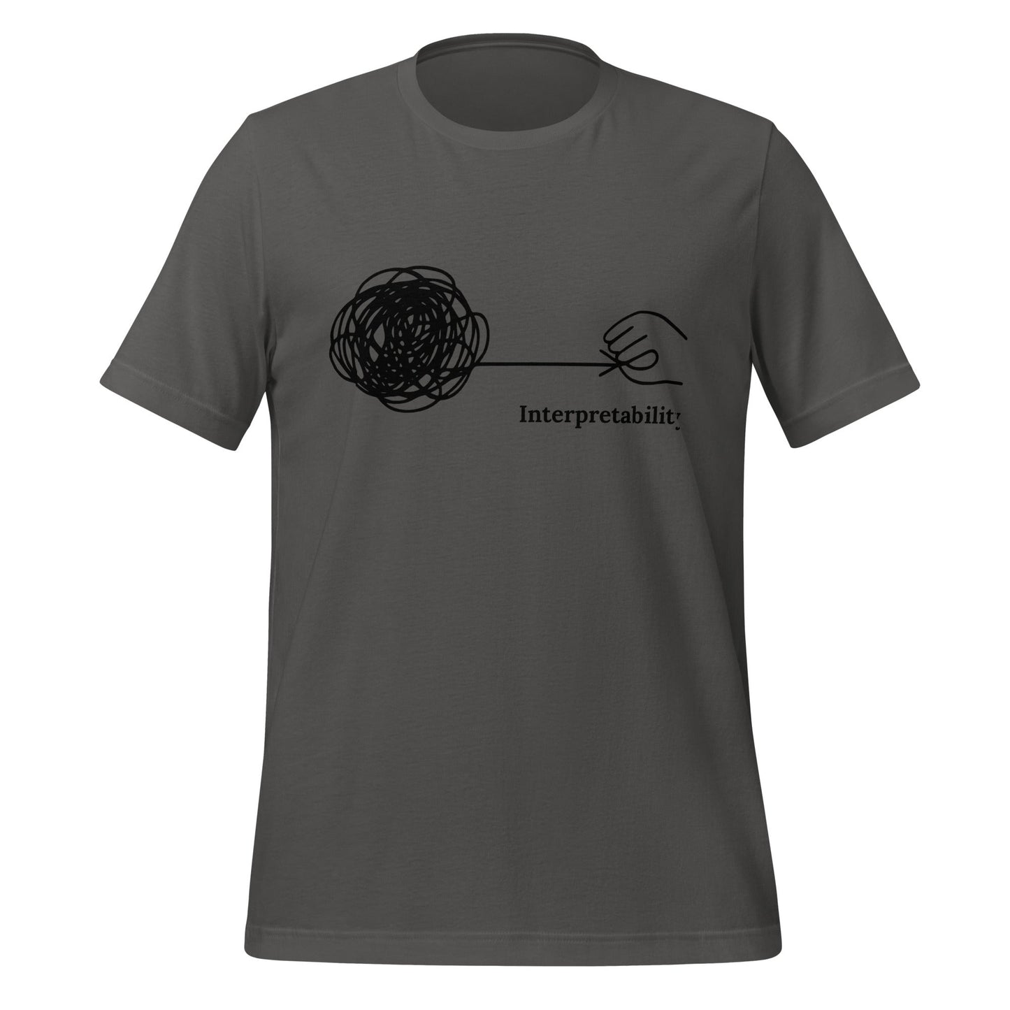 Image of the Interpretability T-Shirt (unisex) Asphalt / M.