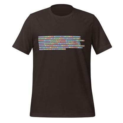 Image of the Tokenized Definition of Interpretability T-Shirt (unisex) Brown / M.