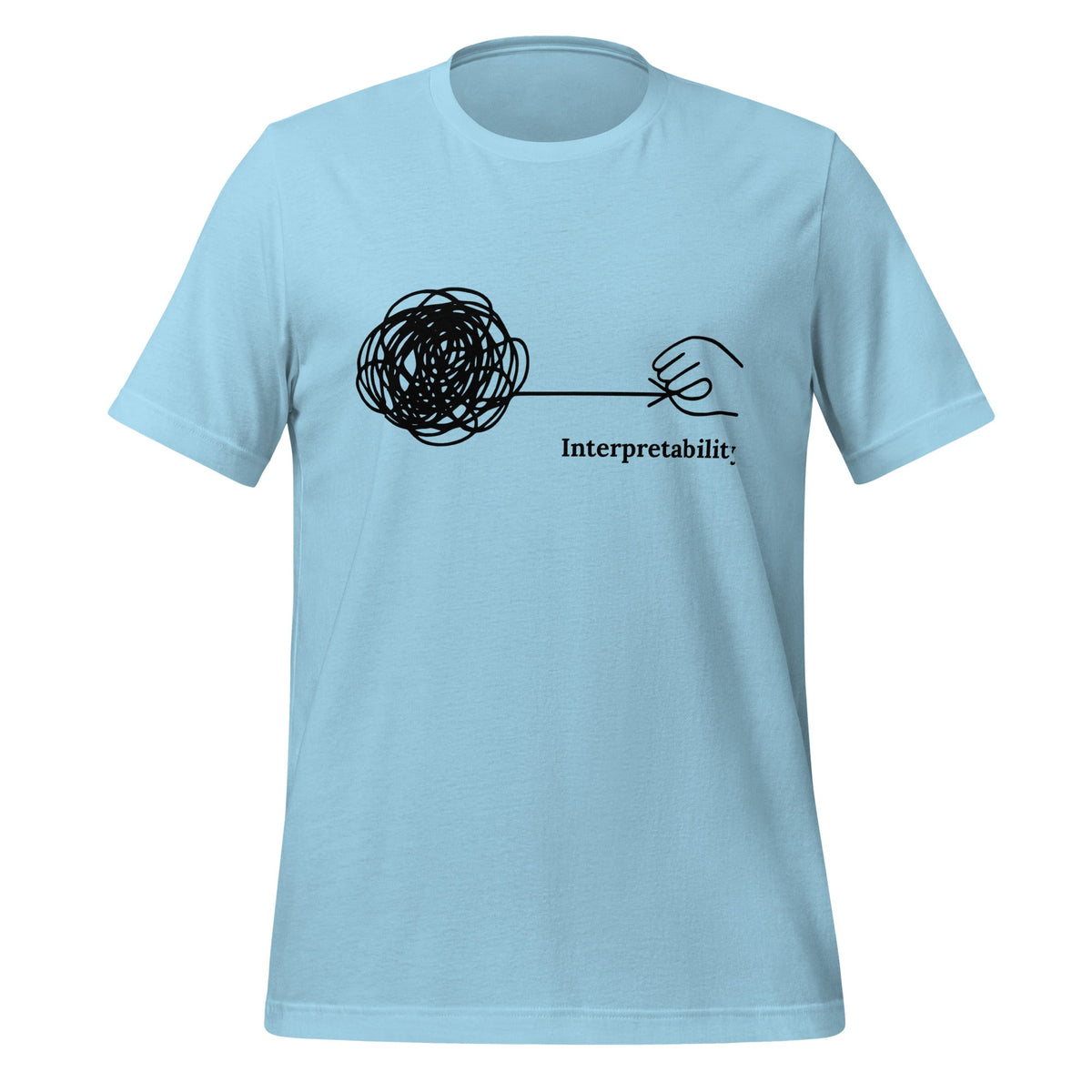 Image of the Interpretability T-Shirt (unisex) Ocean Blue / M.