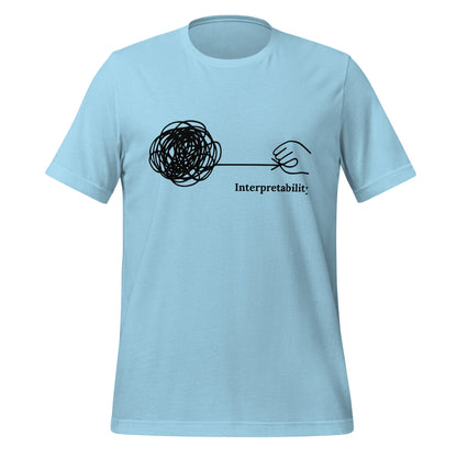 Image of the Interpretability T-Shirt (unisex) Ocean Blue / M.