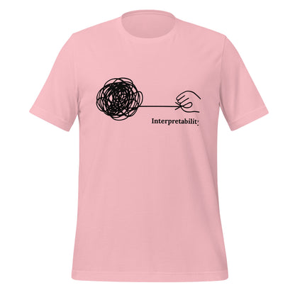 Image of the Interpretability T-Shirt (unisex) Pink / M.