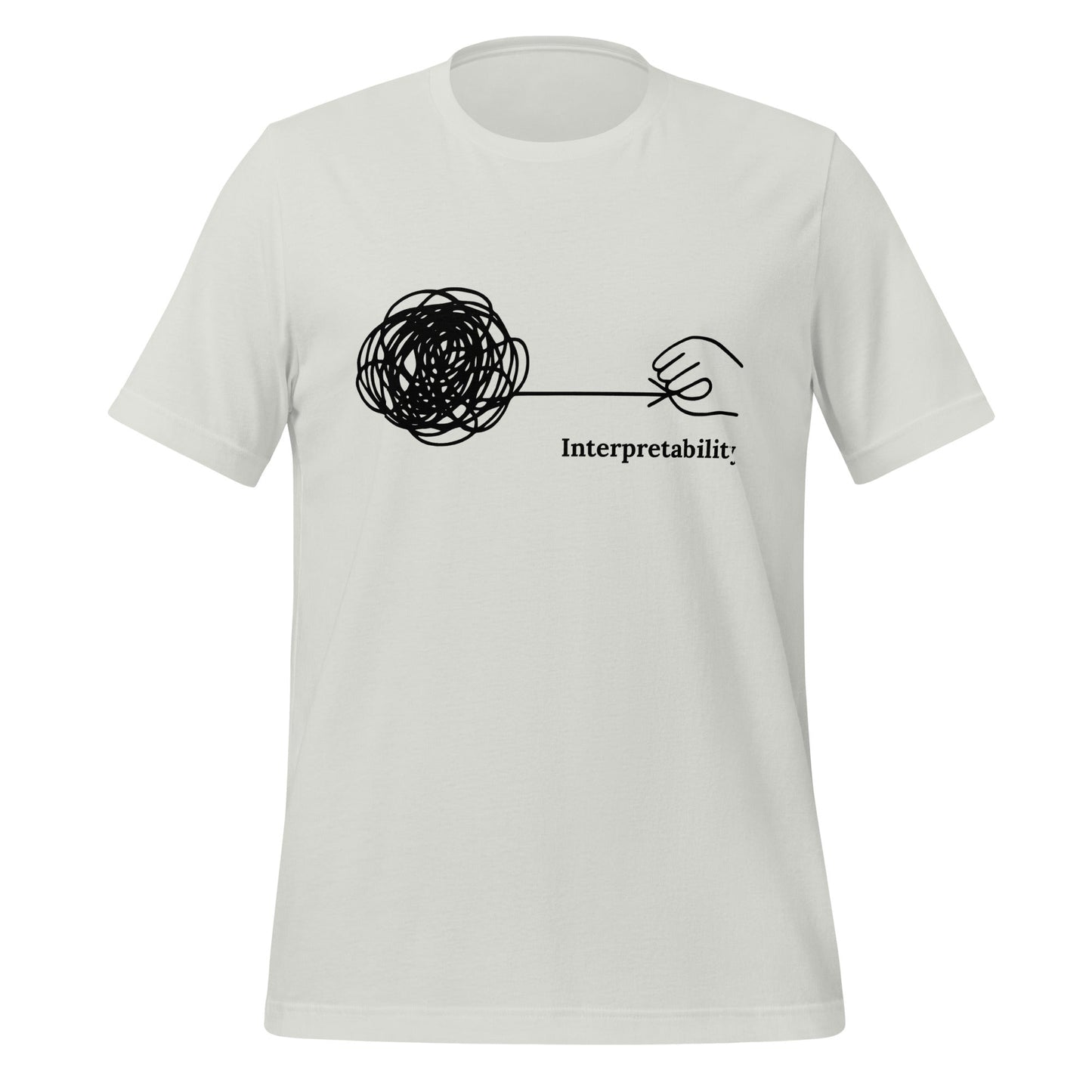 Image of the Interpretability T-Shirt (unisex) Silver / M.
