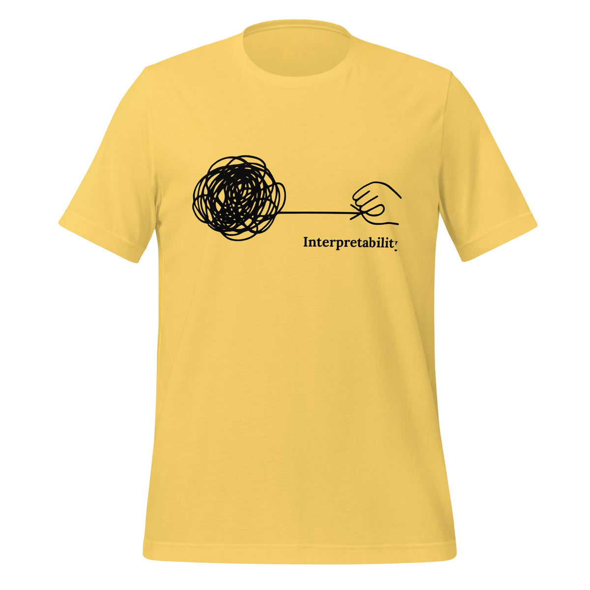 Image of the Interpretability T-Shirt (unisex) Yellow / M.