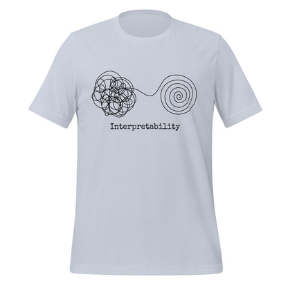 Image of the Interpretability T-Shirt V2 (unisex) Light Blue / XS.