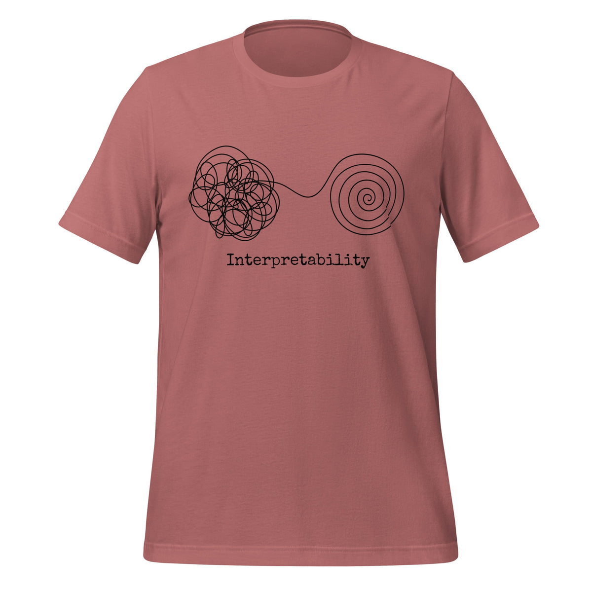 Image of the Interpretability T-Shirt V2 (unisex) Mauve / S.