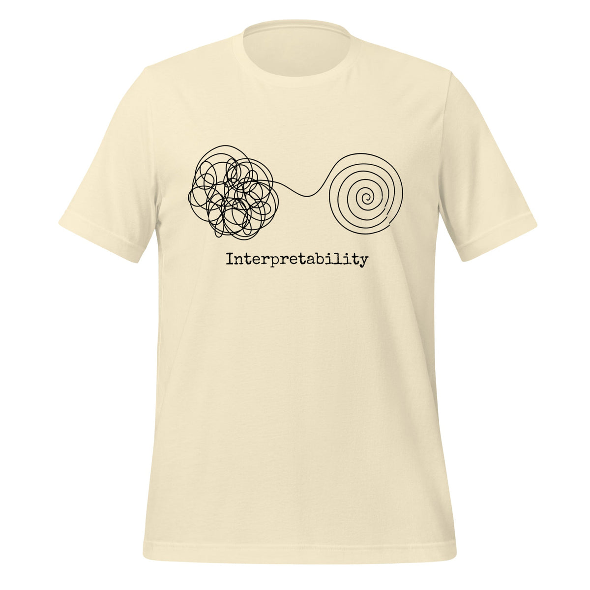 Image of the Interpretability T-Shirt V2 (unisex) Natural / XS.