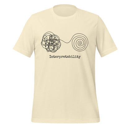 Image of the Interpretability T-Shirt V2 (unisex) Natural / XS.