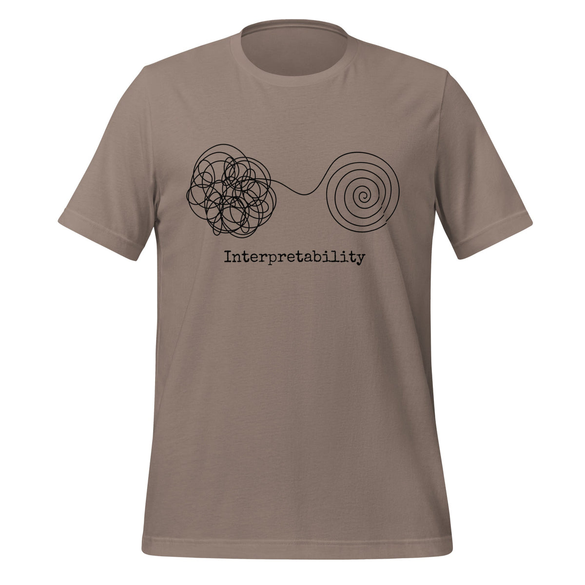Image of the Interpretability T-Shirt V2 (unisex) Pebble / XS.