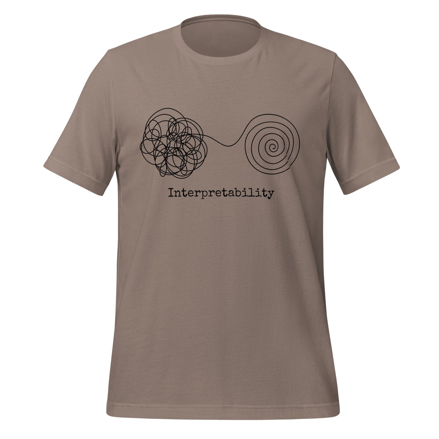 Image of the Interpretability T-Shirt V2 (unisex) Pebble / XS.